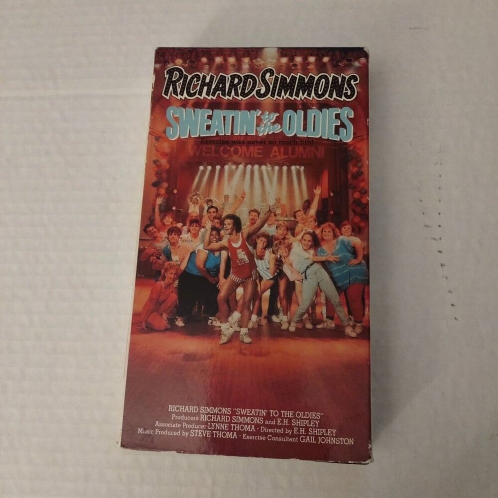 Richard Simmons Sweatin To The Oldies VHS Tape Fitness Workout Video Vintage